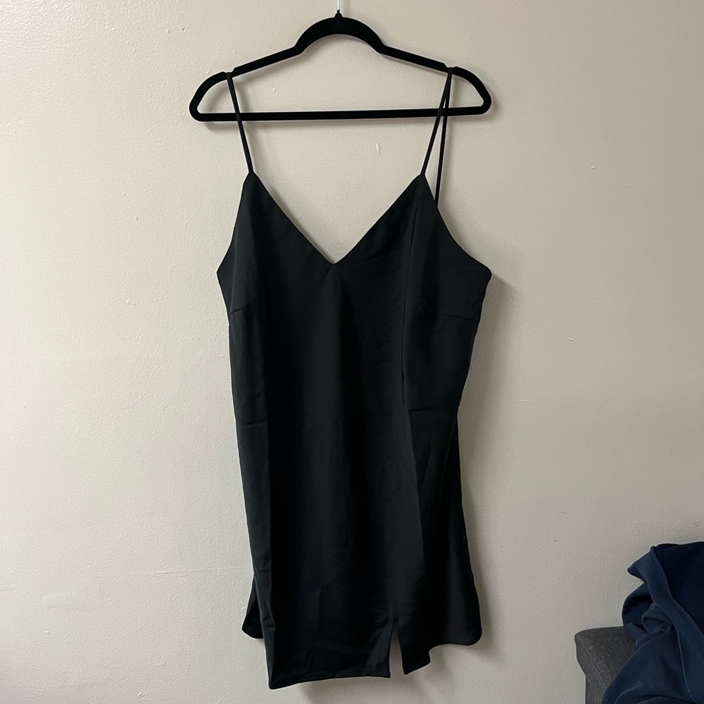 Elegant Black Slip Dress